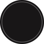 PODKŁADKI pod filiżankę Ø 9cm okrągłe, 8-warstwowe R37, czarne, 1500 szt.