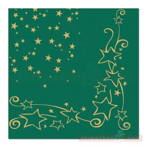 SERWETKI airlaid 40x40 cm, GLITTER zielony, 50 szt.     