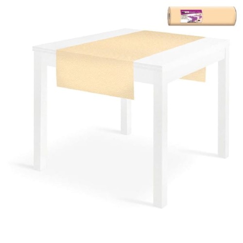 BIEŻNIK airlaid w roli 24 m x 40 cm, KREMOWY