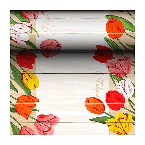 BIEŻNIK Airlaid  w roli 24 m x 40 cm, BLOOMING Tulips