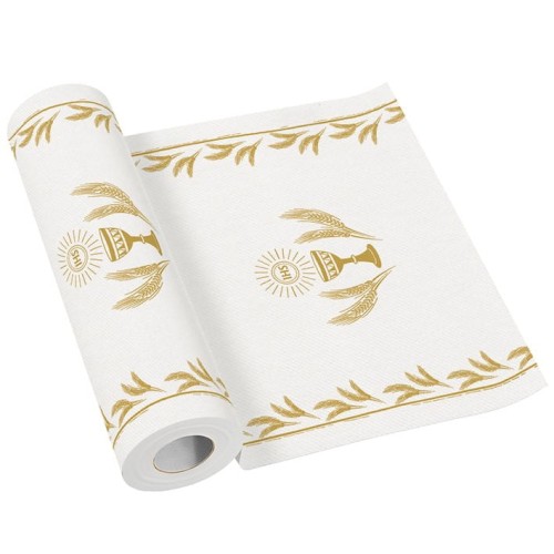 BIEŻNIK airlaid w roli 24 m x 40 cm, I Komunia złoty