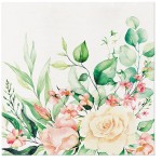 SERWETKI airlaid 40x40 cm, FLORAL MOMENTS, 50 szt.     