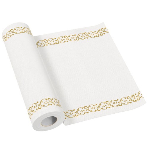 BIEŻNIK airlaid w roli 24 m x 40 cm, ELEGANT FRAME gold