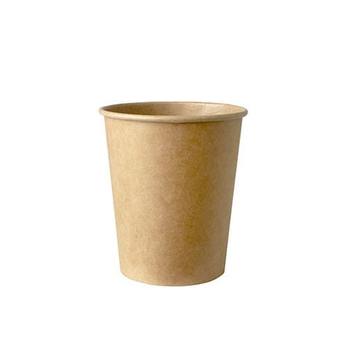 KUBEK papierowy 250 ml, Ø 8 cm, 8,7cm, brązowy KRAFT, 100 szt.