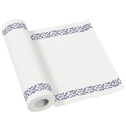 BIEŻNIK airlaid w roli 24 m x 40 cm, ELEGANT FRAME dark blue