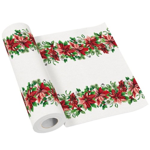 BIEŻNIK airlaid w roli 40 cm x 24 m GLORY POINSETTIA