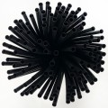 RURKI plastikowe Ø 7 mm, 24 cm, czarny, 500 szt.