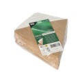 TOREBKI papierowe "pure" na frytki z miejscem na dip, 19,5 x 16,5 cm, brązowy/biały, pojemność 100g, 50 szt.