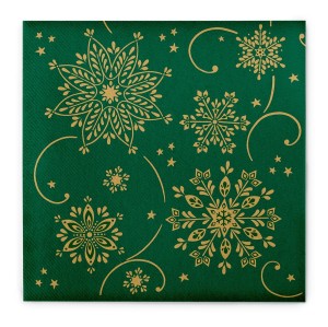 SERWETKI airlaid 40x40cm CRISTAL zielony, 50 szt.