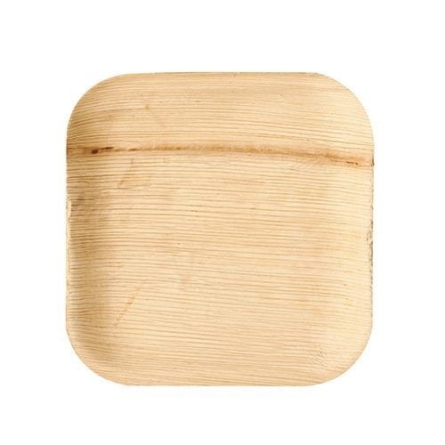 TALERZE, Liść palmowy, "pure", kształt prostokątny, 18 cm x 18 cm x 1,5 cm, 25 szt.