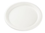 TALERZ z pulpy trzciny cukrowej okrągły, 26 cm, biały, 50 szt.