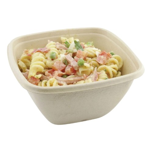 Sugar Cane Bagasse MISECZKA 13,2 x 13,2 x 6,7 cm, 500 ml, beżowy, 50 szt.
