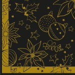 SERWETKI airlaid 40x40 cm, MILAN black, 50 szt.