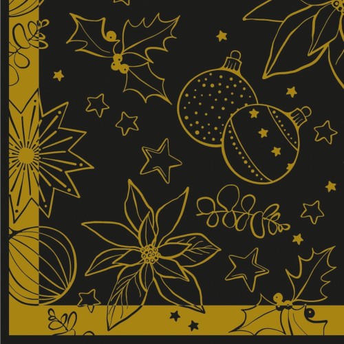 SERWETKI airlaid 40x40 cm, MILAN black, 50 szt.