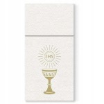 POCKET-SERWETKA airlaid 40x40 cm - 1/8, I KOMUNIA gold, 25 szt.