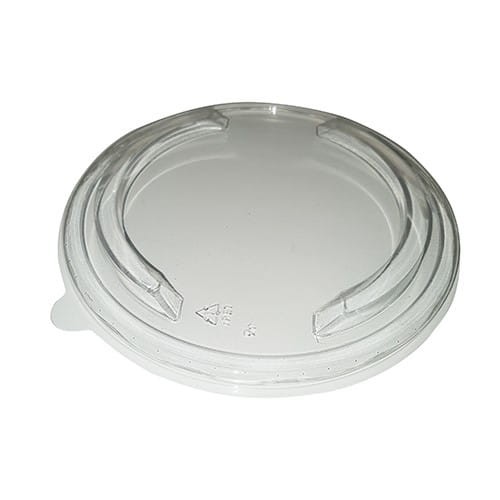 POKRYWKI do pojemników na sałatki, R-PET, okrągłe, Ø 18,5 cm, 1,48 cm, przezroczysty "KRAFT-X", 50 szt.