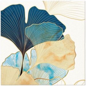 SERWETKI airlaid 40x40 cm, STYLISH Ginko Accents, 50 szt.
