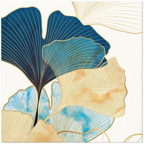 SERWETKI airlaid 40x40 cm, STYLISH Ginko Accents, 50 szt.