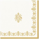SERWETKI airlaid 40x40 cm, IHS Monogram, 50 szt