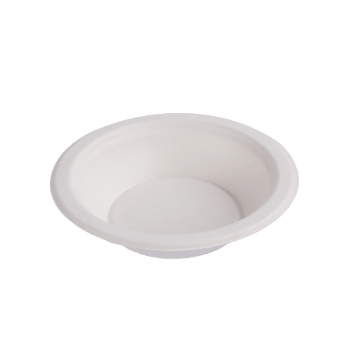 MISKI z pulpy trzciny cukrowej, 400ml, Ø 17,5 cm, 3,7 cm, biały, 50 szt.