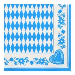 SERWETKI Tissue 40x40 cm, 3-warstwowe, "Bawarski błękit", 50 szt.